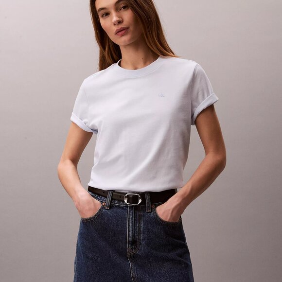 Calvin Klein Archive Logo Crew Neck Tee Med - Picture 6 of 6